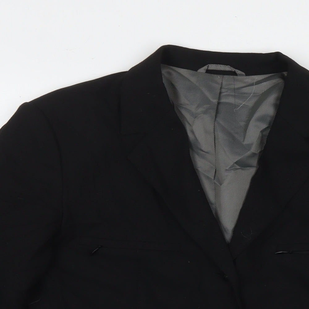 NEXT Womens Black Jacket Blazer Size 12 Button