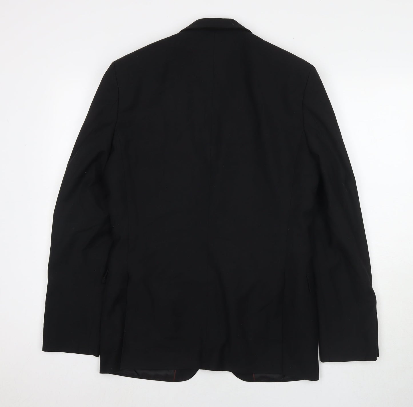 Mens UK Size 38 Red Herring Regular Black Suit Jacket