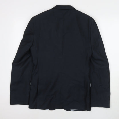 Mens UK Size 36 Burton Regular Blue Suit Jacket