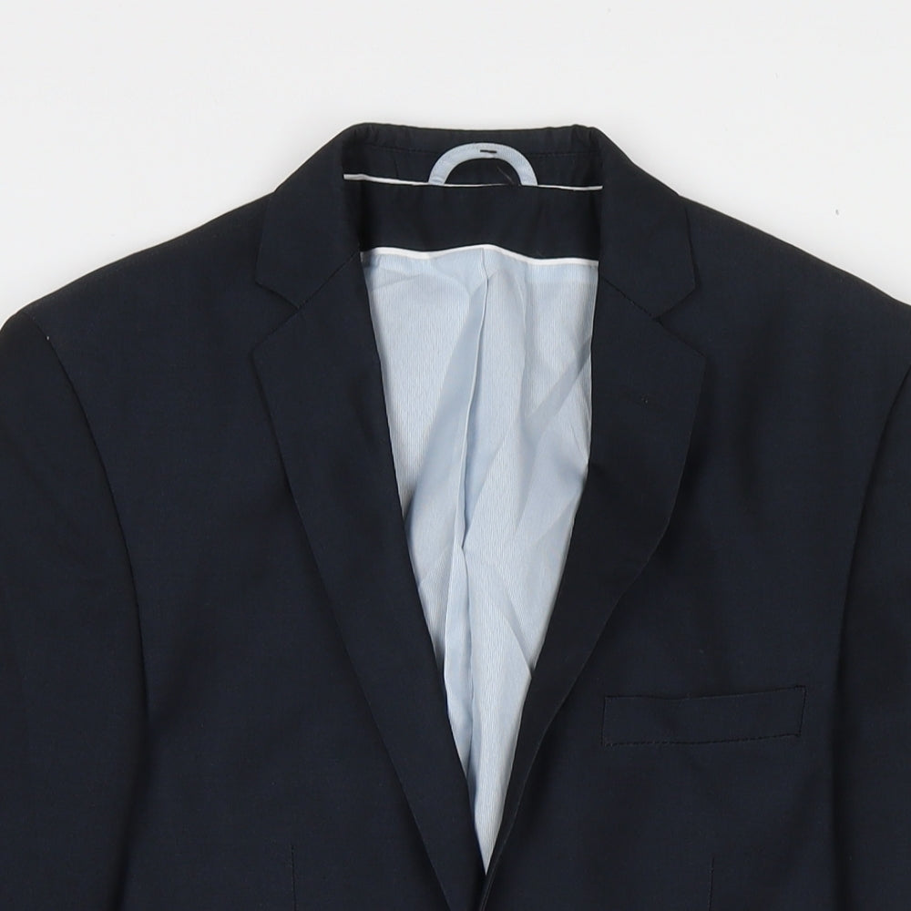 Mens UK Size 36 Burton Regular Blue Suit Jacket