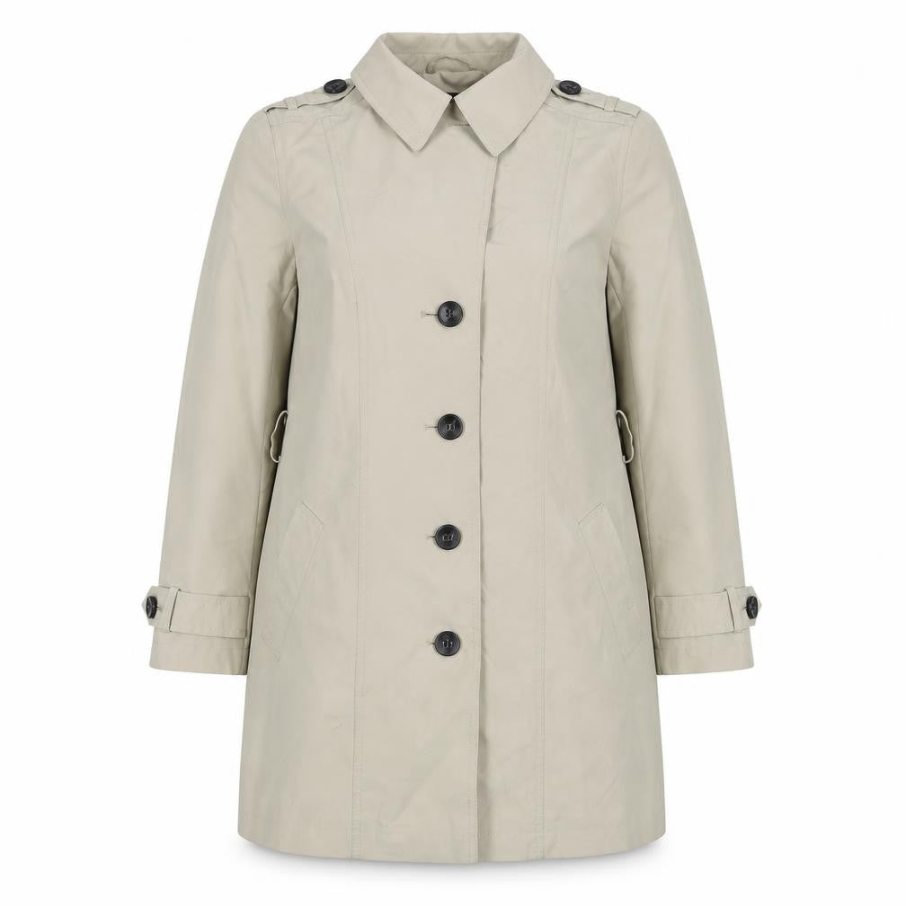 Womens UK Size 12 Marks and Spencer Beige Trench Coat
