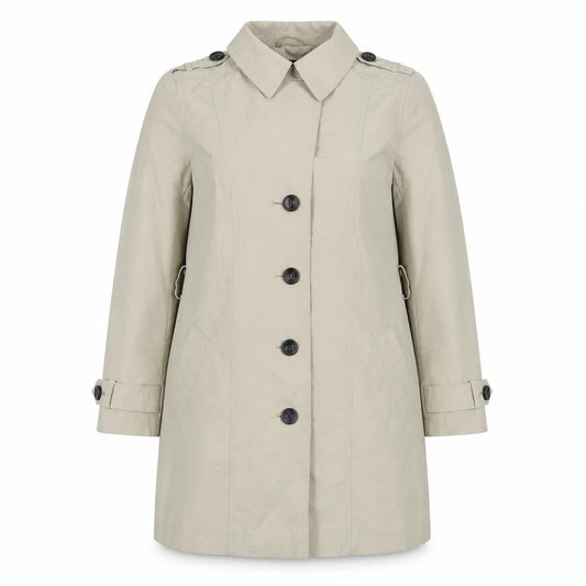 Womens UK Size 12 Marks and Spencer Beige Trench Coat