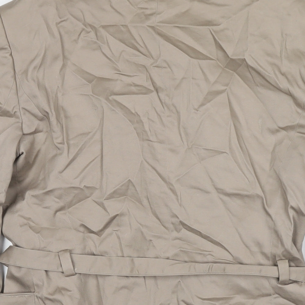 Mexx Womens Beige Jacket Size 16 Button