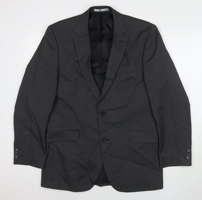 Mens UK Size 40 Burton Regular Grey Suit Jacket