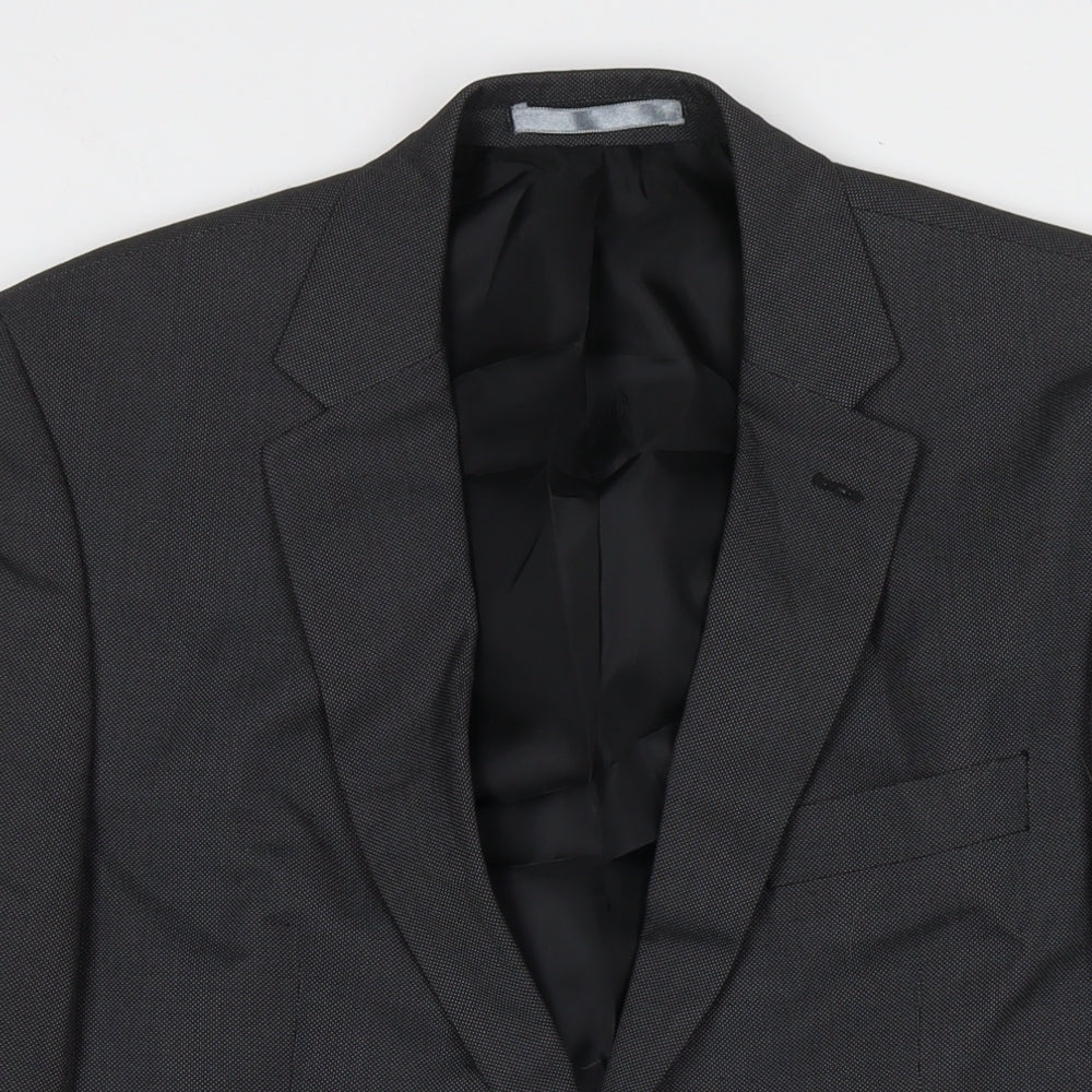Mens UK Size 40 Burton Regular Grey Suit Jacket