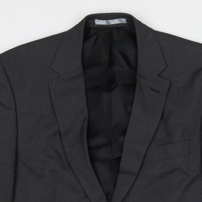 Mens UK Size 40 Burton Regular Grey Suit Jacket