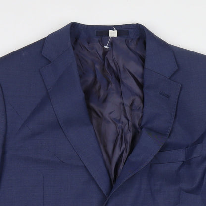 Autograph Mens Blue Polyester Jacket Suit Jacket Size 42 Regular