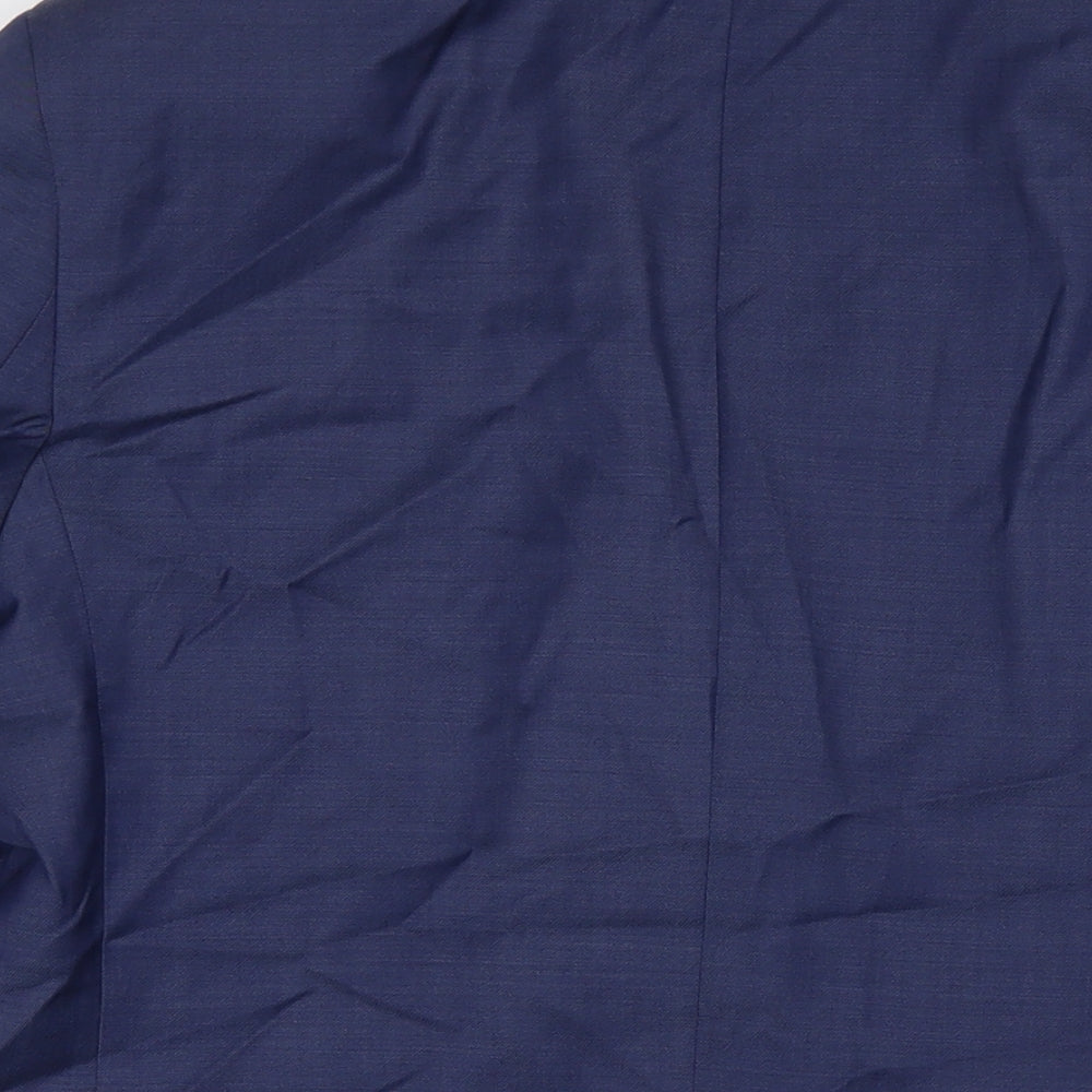 Autograph Mens Blue Polyester Jacket Suit Jacket Size 42 Regular