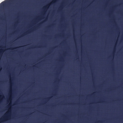 Autograph Mens Blue Polyester Jacket Suit Jacket Size 42 Regular