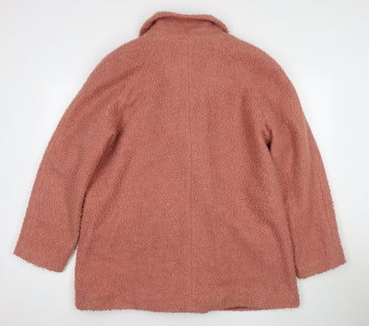 Womens UK Size 18 NEXT Pink Overcoat