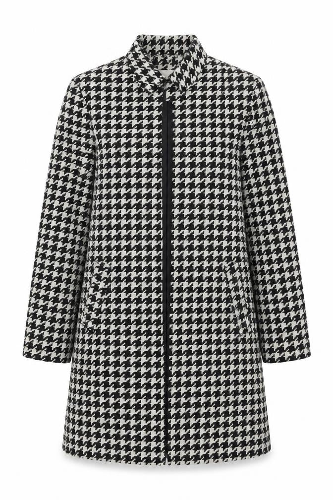 H&M Womens Black Overcoat Coat Size 4