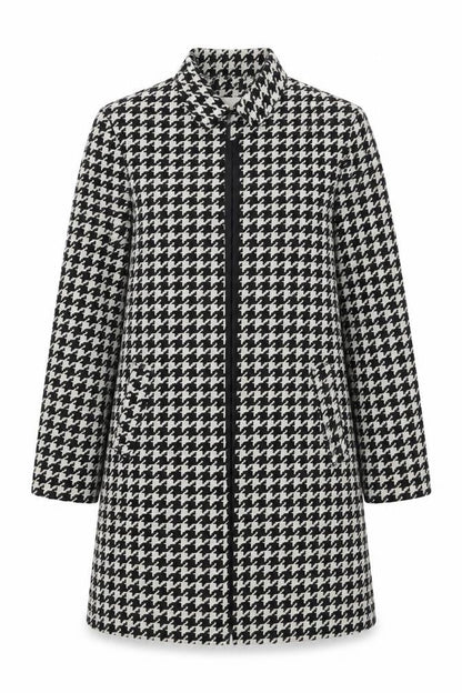 H&M Womens Black Overcoat Coat Size 4