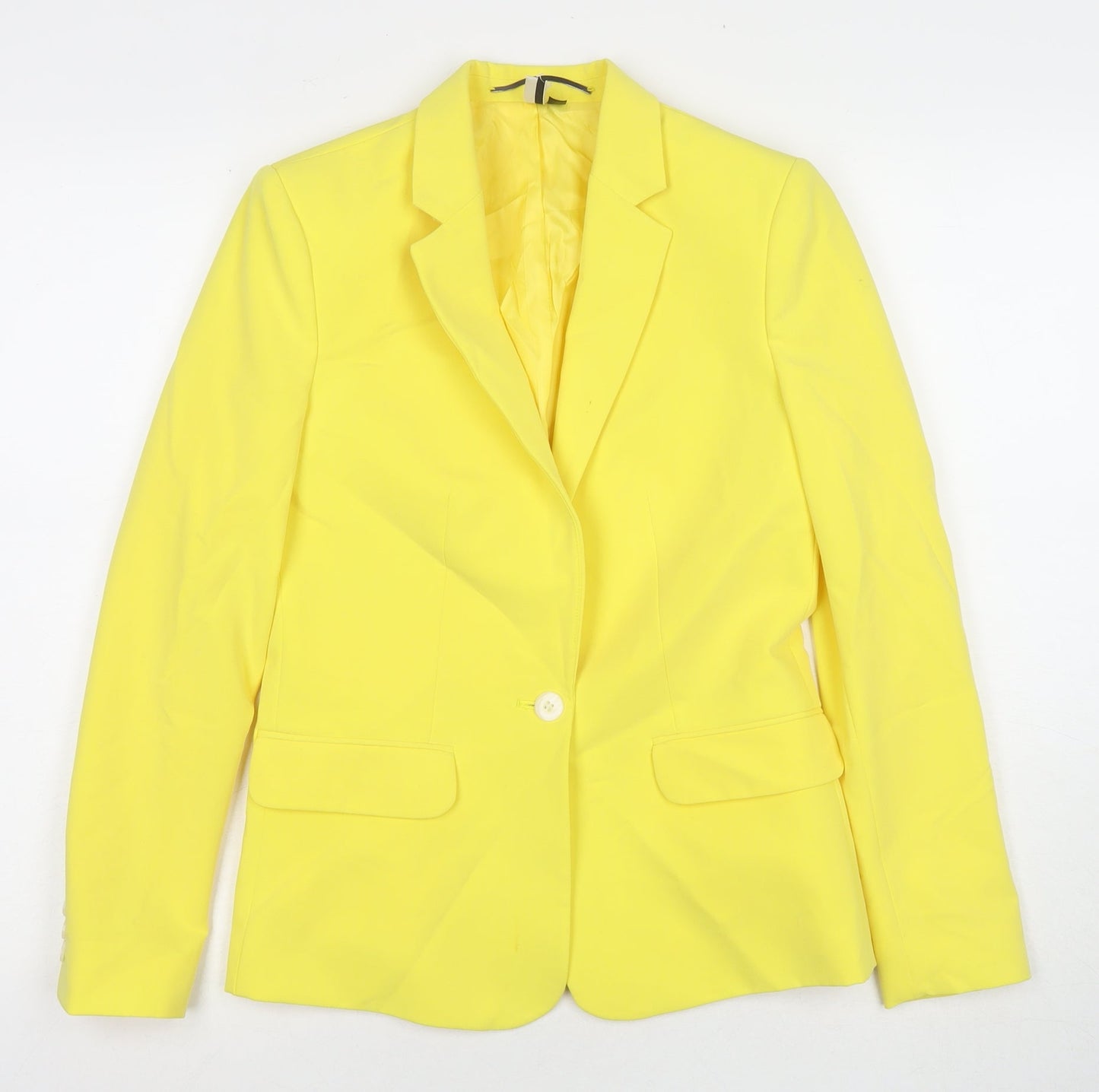 Womens UK Size 6 Topshop Yellow Jacket