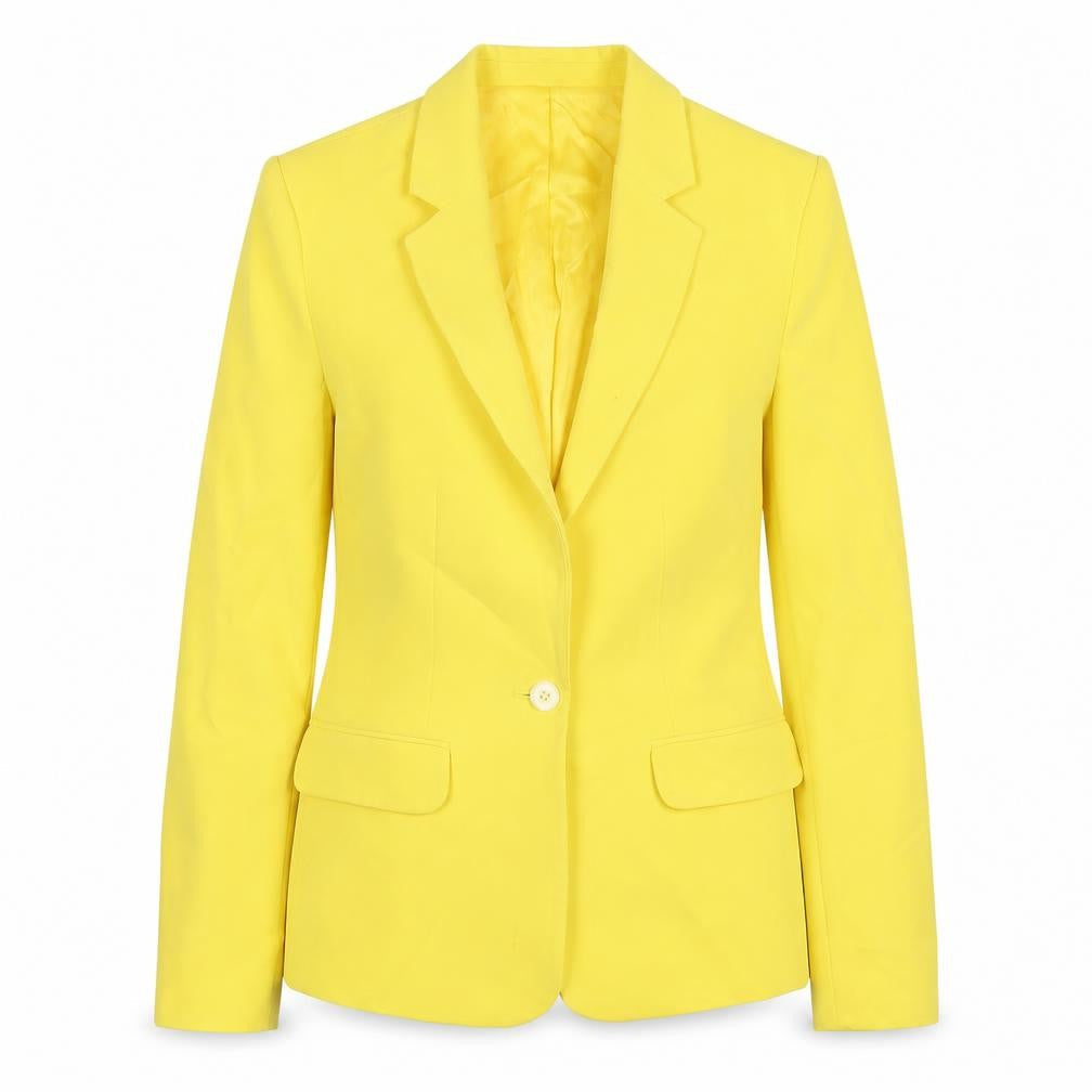 Womens UK Size 6 Topshop Yellow Jacket