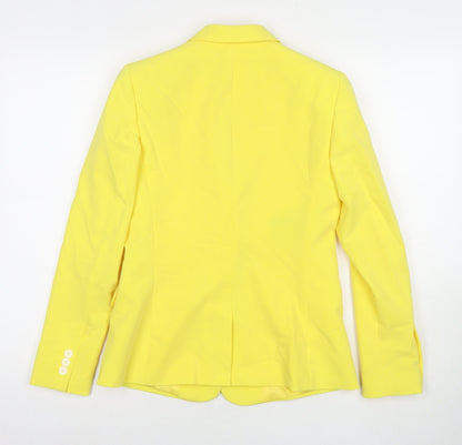 Womens UK Size 6 Topshop Yellow Jacket