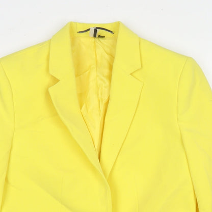 Womens UK Size 6 Topshop Yellow Jacket