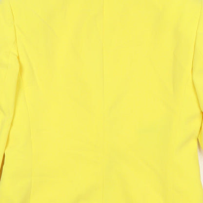 Womens UK Size 6 Topshop Yellow Jacket