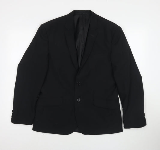 Mens UK Size 40 Taylor & Wright Regular Black Suit Jacket