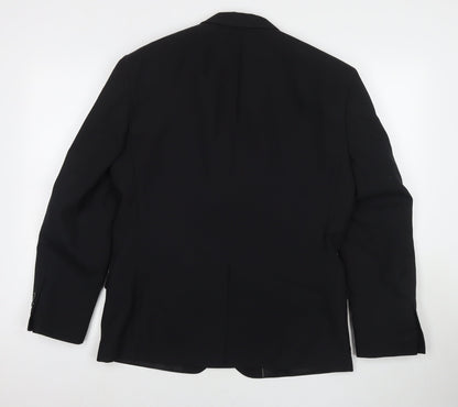 Mens UK Size 40 Taylor & Wright Regular Black Suit Jacket