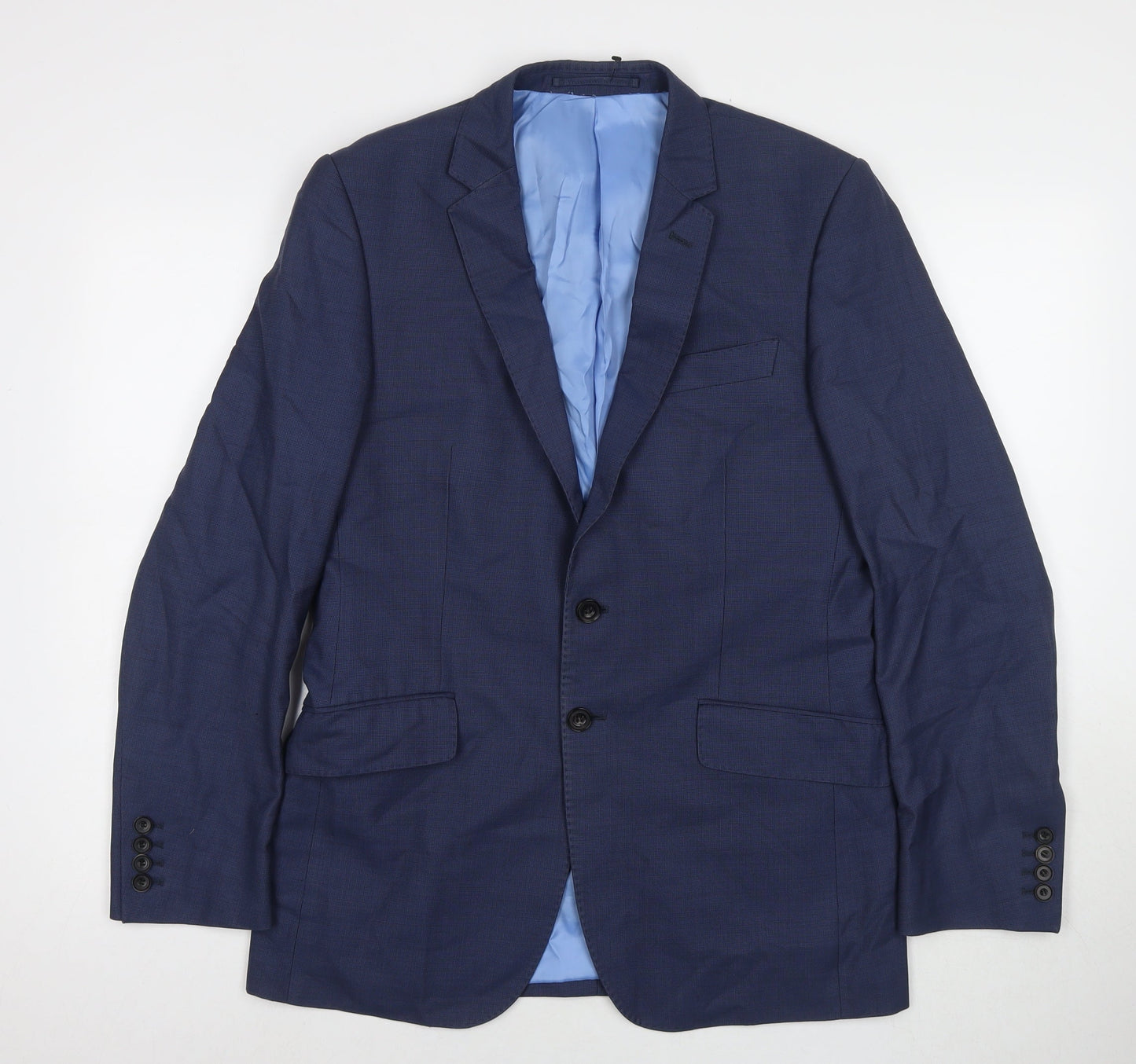 Mens UK Size 38 Marks and Spencer Regular Blue Suit Jacket
