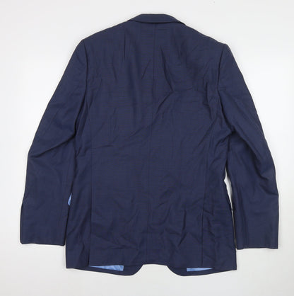 Mens UK Size 38 Marks and Spencer Regular Blue Suit Jacket