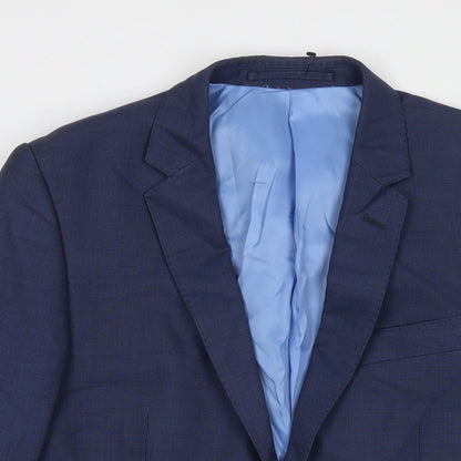 Mens UK Size 38 Marks and Spencer Regular Blue Suit Jacket
