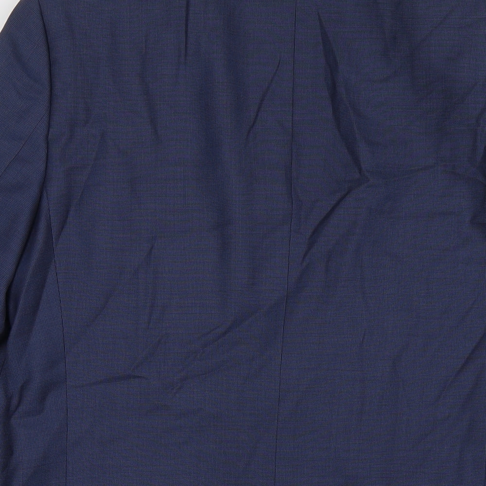 Mens UK Size 38 Marks and Spencer Regular Blue Suit Jacket