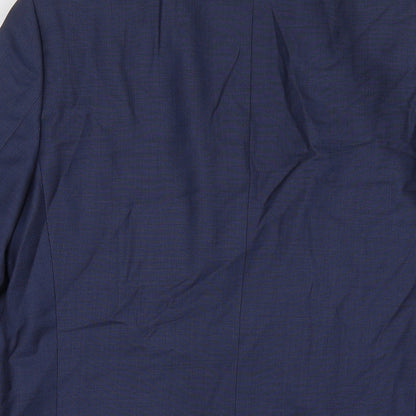 Mens UK Size 38 Marks and Spencer Regular Blue Suit Jacket
