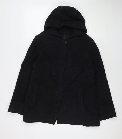 Womens UK Size 14 BHS Black Pea Coat