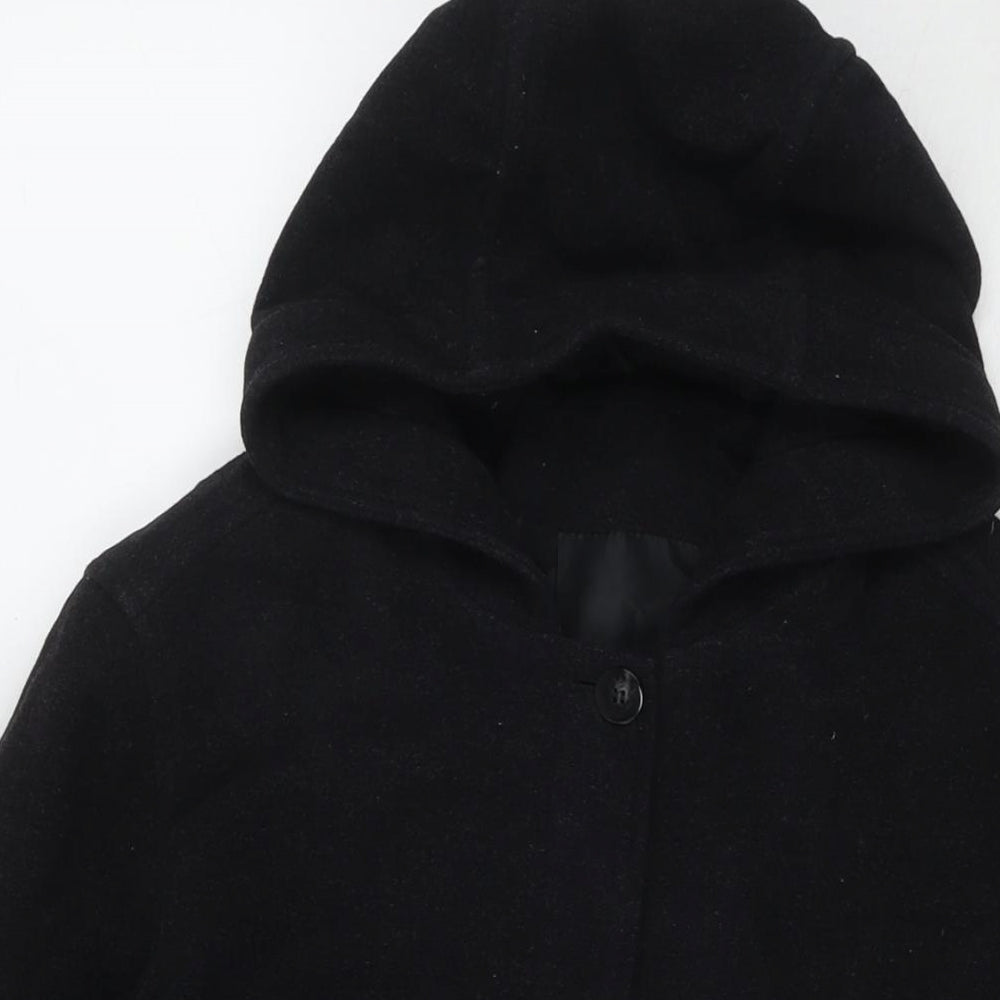 Womens UK Size 14 BHS Black Pea Coat