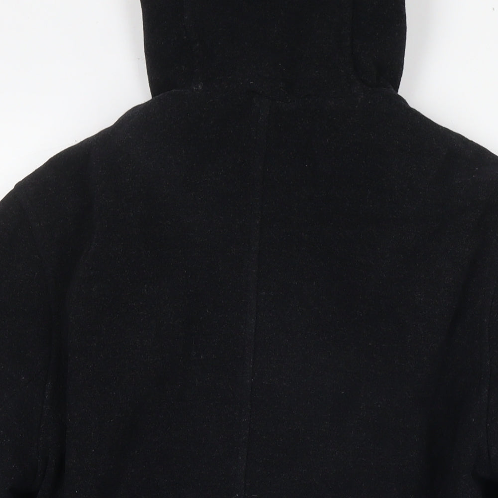 Womens UK Size 14 BHS Black Pea Coat