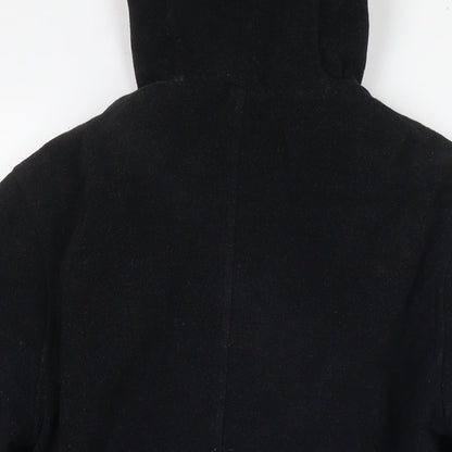Womens UK Size 14 BHS Black Pea Coat