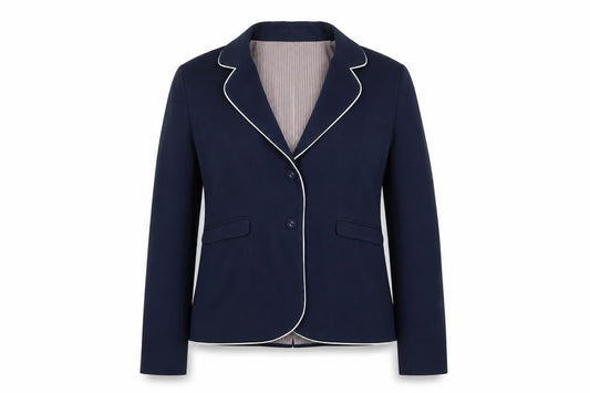 Merc Womens Blue Jacket Blazer Size L Button