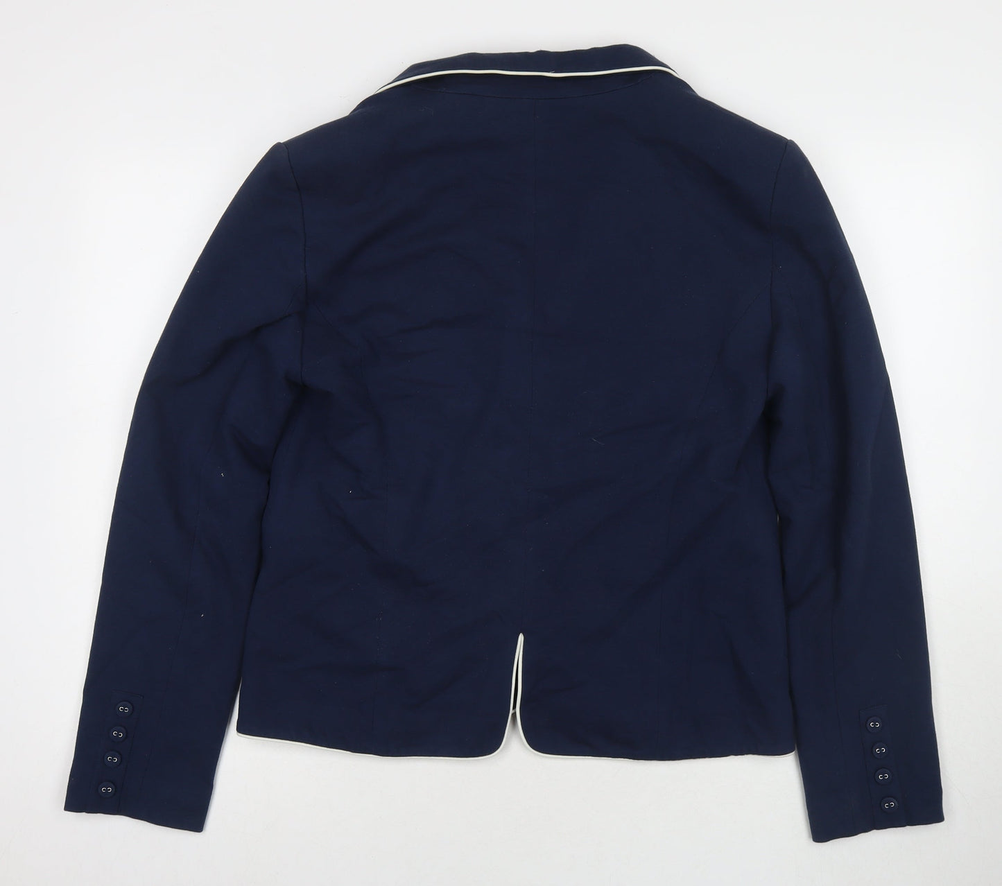 Merc Womens Blue Jacket Blazer Size L Button