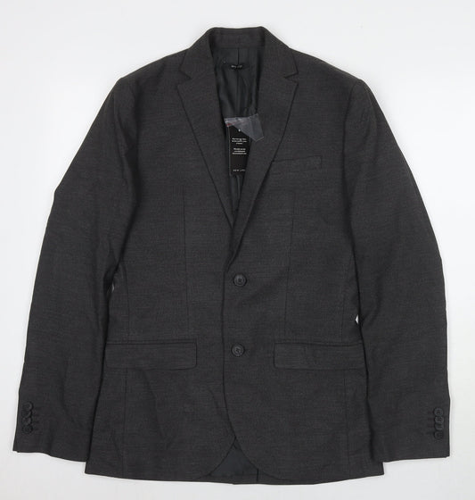 Mens UK Size 38 New Look Regular Grey Suit Jacket