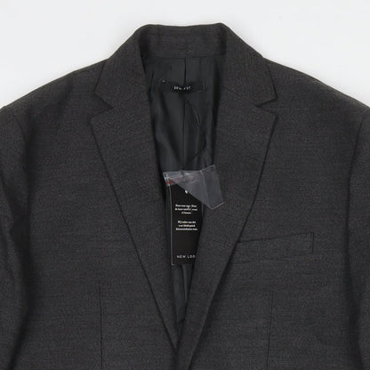 Mens UK Size 38 New Look Regular Grey Suit Jacket