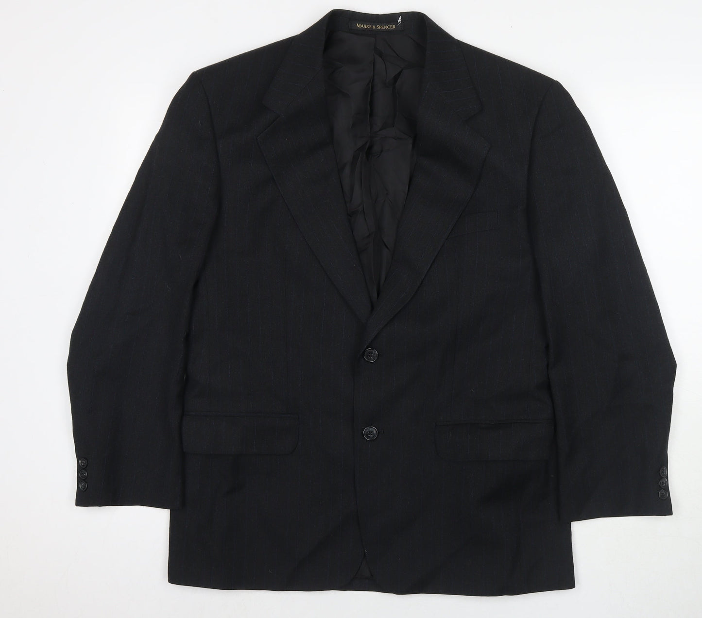 Mens UK Size 40 Marks and Spencer Regular Black Suit Jacket