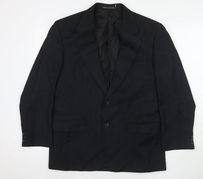 Mens UK Size 40 Marks and Spencer Regular Black Suit Jacket