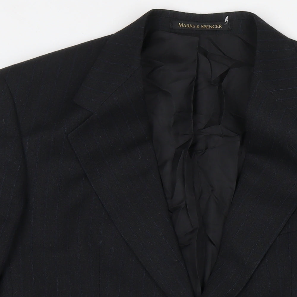 Mens UK Size 40 Marks and Spencer Regular Black Suit Jacket