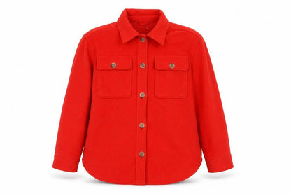 Marks and Spencer Womens Red Overcoat Coat Size 14 Button