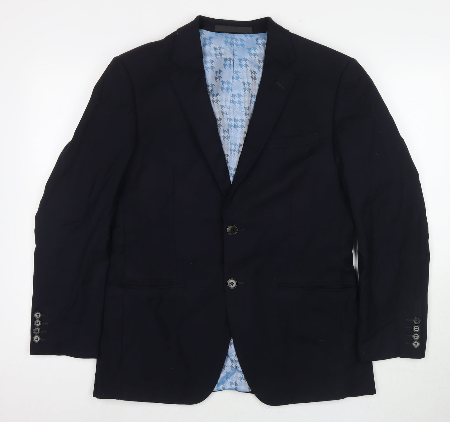 Mens UK Size 38 Marks and Spencer Regular Blue Suit Jacket