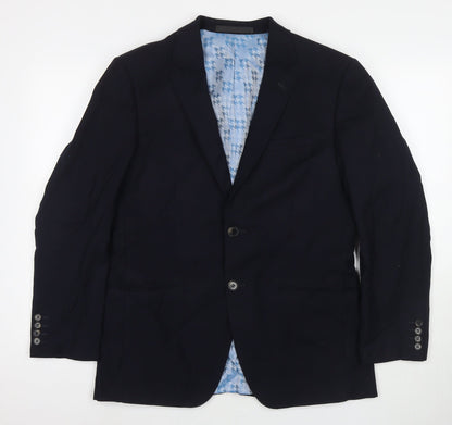 Mens UK Size 38 Marks and Spencer Regular Blue Suit Jacket