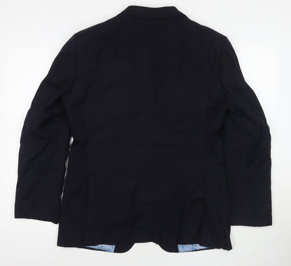 Mens UK Size 38 Marks and Spencer Regular Blue Suit Jacket