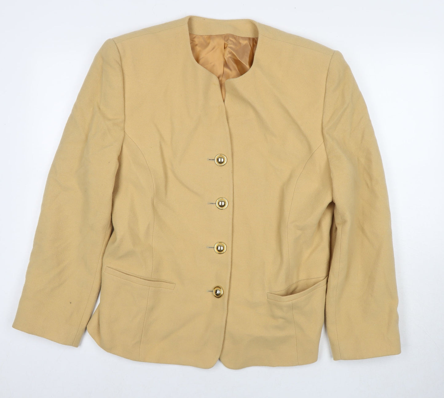 Womens UK Size 16 St Michael Beige Pea Coat