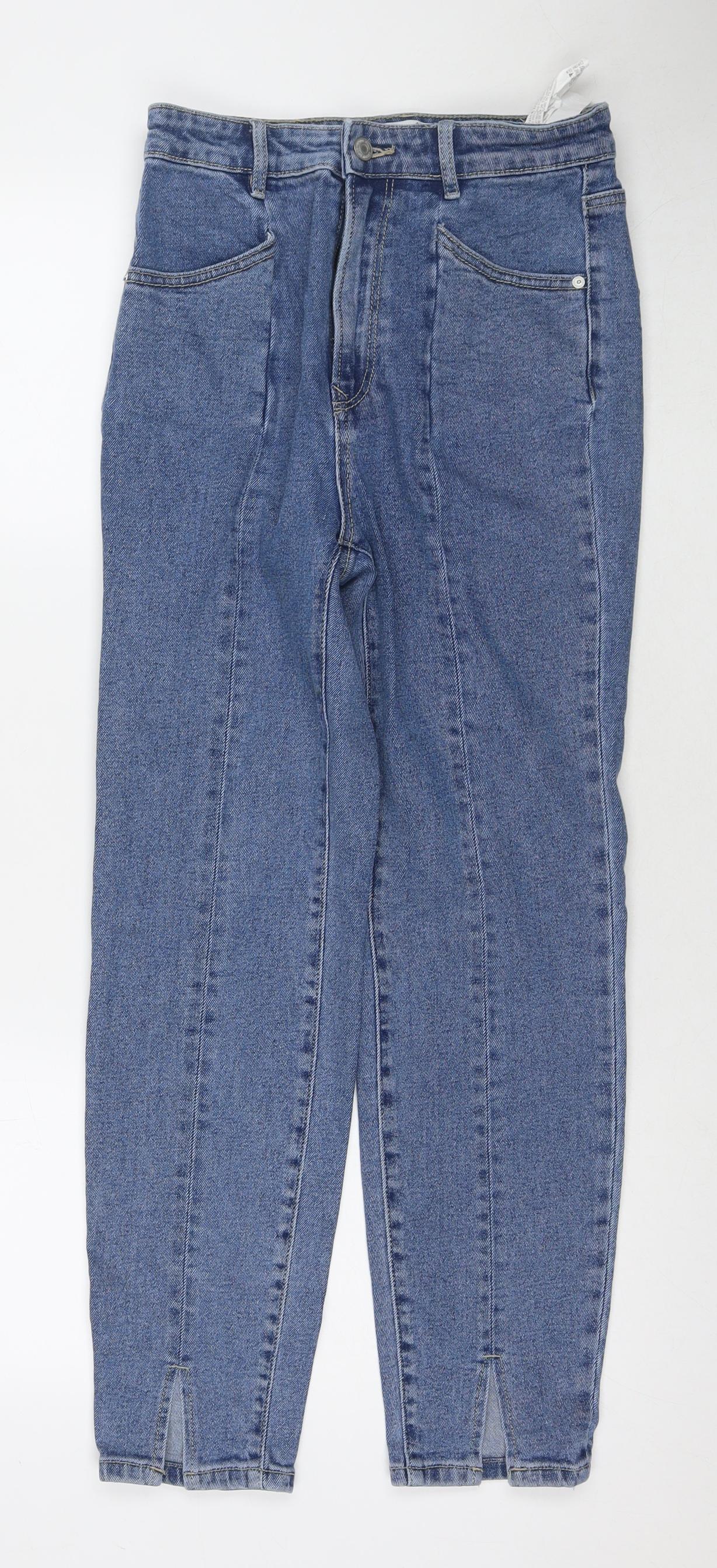 Womens UK Size 10 Stradivarius Regular Fit Skinny Blue Jeans
