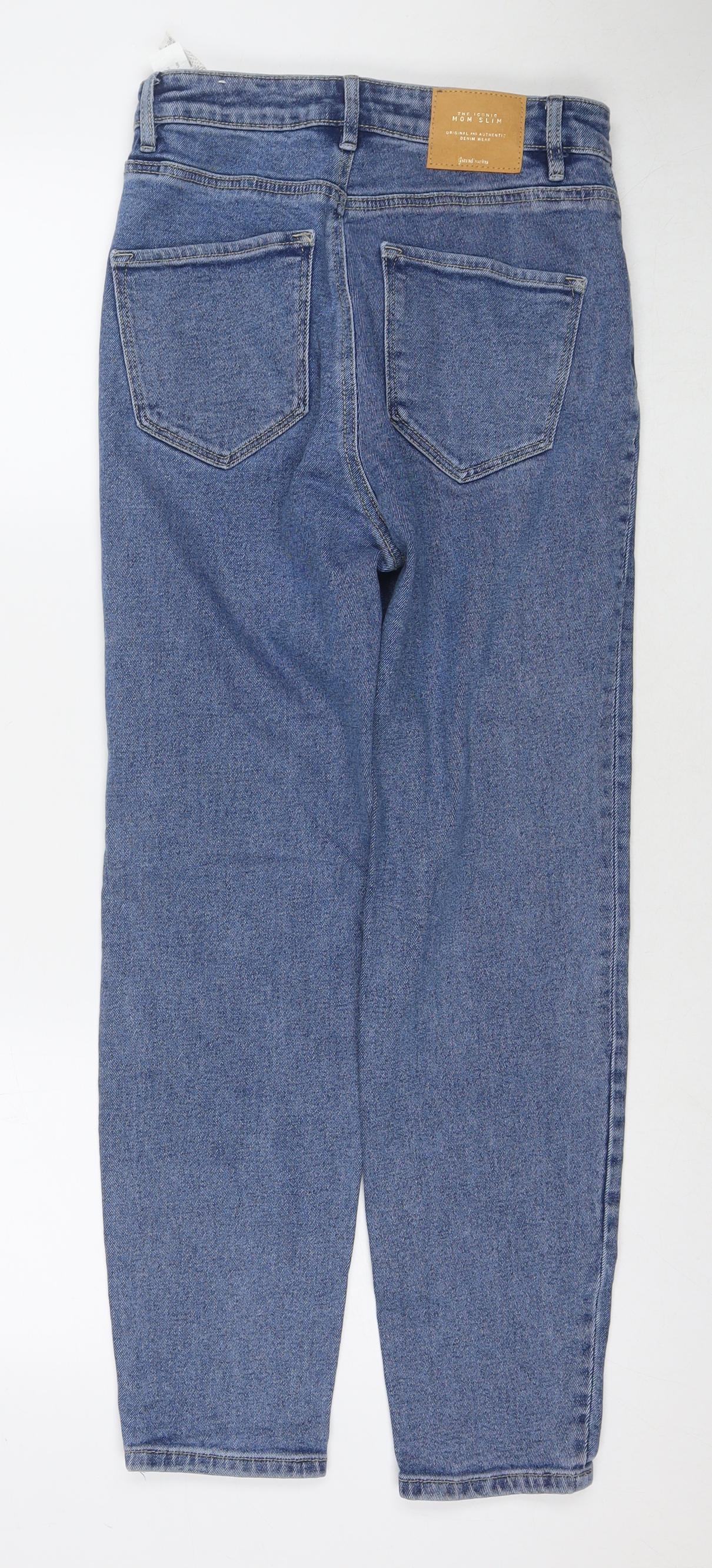 Womens UK Size 10 Stradivarius Regular Fit Skinny Blue Jeans