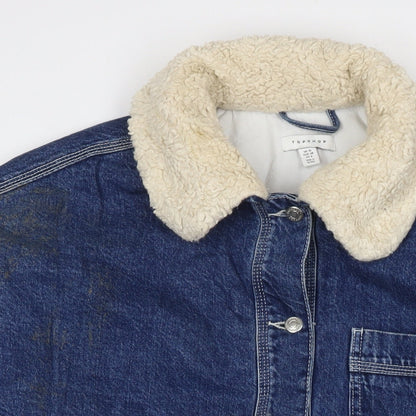 Womens UK Size 10 Topshop Blue Jacket