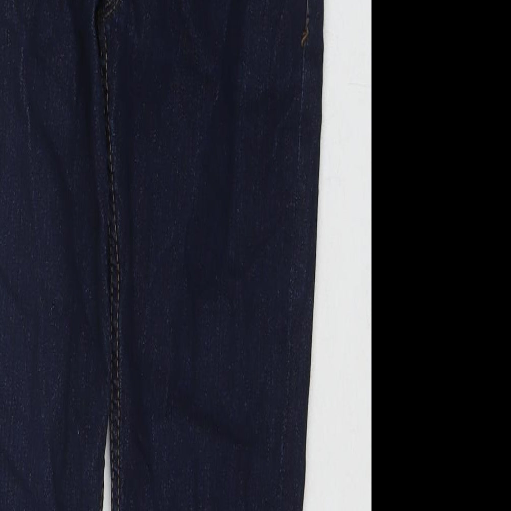 NEXT Boys Blue Cotton Skinny Jeans Size 9 Months L24 in Regular Zip