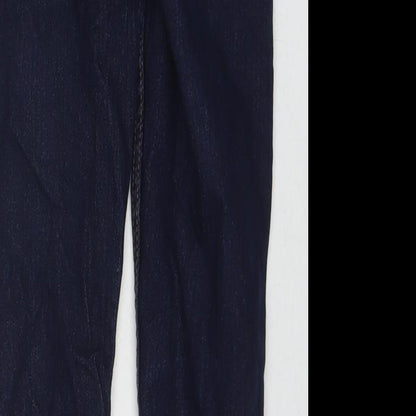 NEXT Boys Blue Cotton Skinny Jeans Size 9 Months L24 in Regular Zip