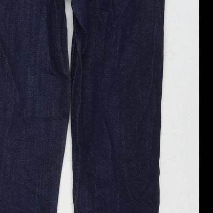 Topshop Womens Blue Cotton Skinny Jeans Size 26 L30 in Regular Zip
